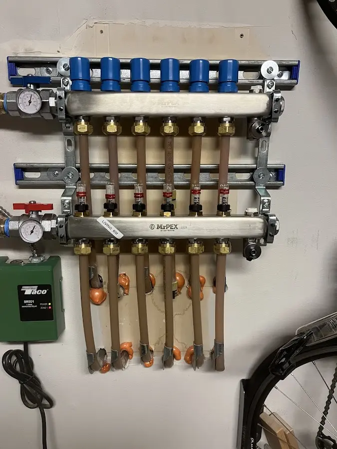 Plumber performing Gas Leak Detection at a residential property in Chattahoochee